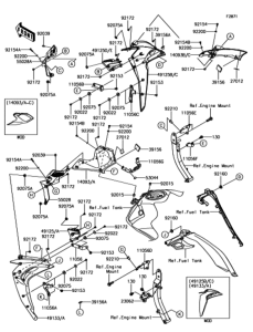 ZR1000 カウリング(センター)