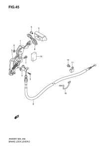 AN400 (ABS) Brake lock lever