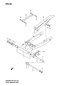 GS500 Маятник задний