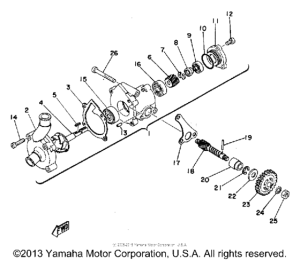 TZ250C Водяной насос