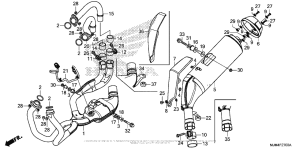 VFR800F Глушитель