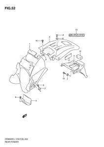 DR650 Заднее крыло