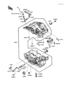 EX250 Картер двигателя