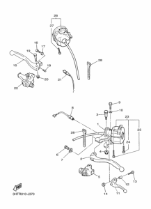 SR400 ﾊﾝﾄﾞﾙｽｲﾂﾁ & ﾚﾊﾞｰ