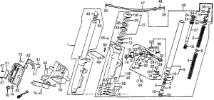 GL1100A Gl1100a front shock absorber