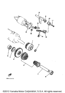 XV1100WC Муфта стартера