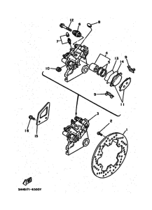 DT200R DT200RH Задний суппорт