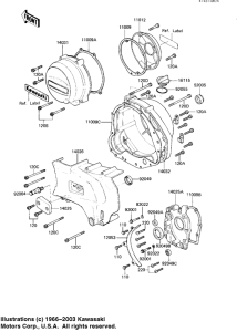 KZ1100 Крышки двигателя