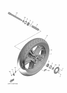 XV1900FDD Переднее колесо
