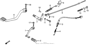 CB750 Brake pedal + change pedal