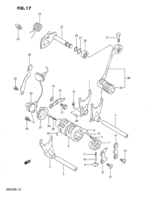 DR650 Переключение передач