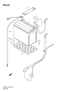 DL650 Аккумулятор