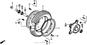 CT70 Переднее колесо
