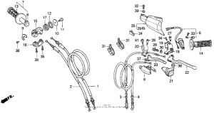 XR600R Handle switch + cables