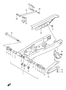 DR125 Маятник задний