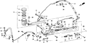 GL1500I Задний тормозной цилиндр