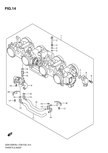 GSX1250 (ABS) Дроссель