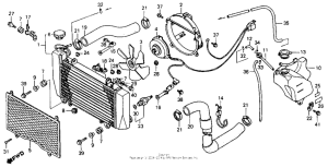 VFR750F Радиатор