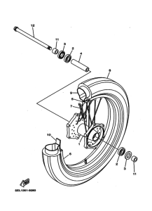 XVS1100 XVS11W Transom + tube