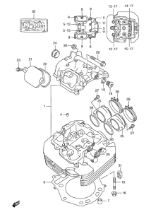 XF650 Головка цилиндров