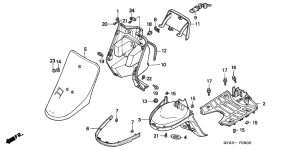 SA75 Front cover shutter
