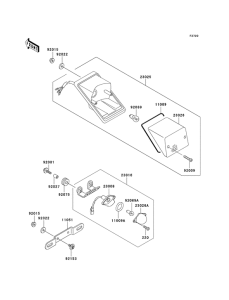 KL250 Taillight unit ass`y