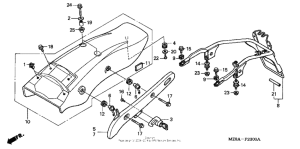 VT600CD Задний бампер