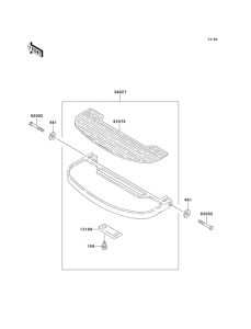 KZ1000 Подножки