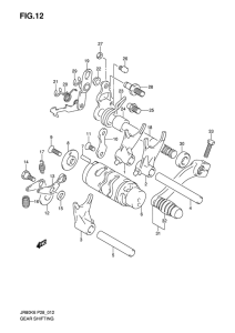 JR80 Переключение передач