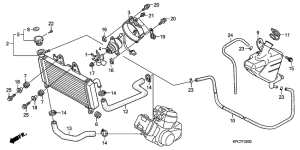 XL125V Радиатор