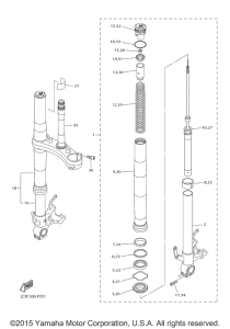 YZF-R1 Передняя вилка