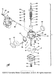 TZ250F Карбюратор