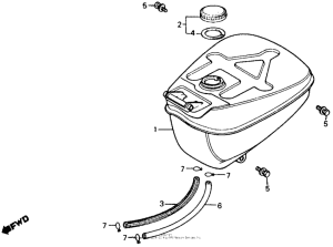 CT110 Топливный бак