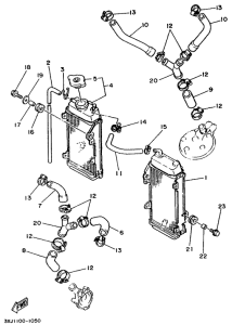 YZ125B Radiator. hose