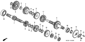 CM125C Трансмиссия