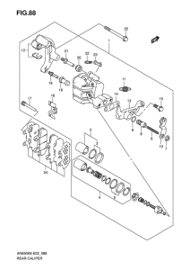 AN650 (ABS) Задний суппорт