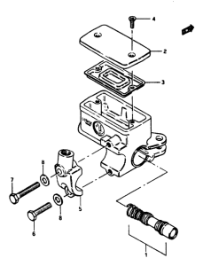 GS1150 Передний тормозной цилиндр