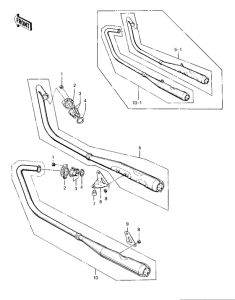 KZ400 Глушитель