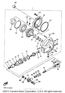 XV1100EC Ведущий вал