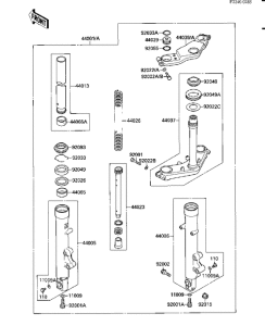  Вилка передней оси