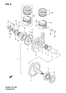 GZ250 Вал коленчатый