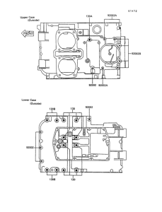 EX400 Болты крепления картера