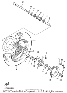 XVZ13DTC Переднее колесо