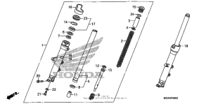 NT700V (ABS) Передняя вилка