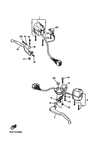 FZR600 FZR600A Interruptor  manillar&palanc