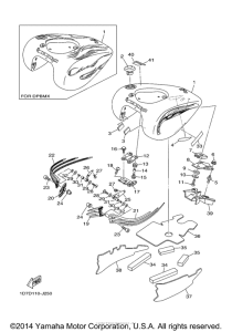 XV1900AS Топливный бак
