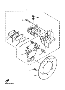 YZF-R1 Задний суппорт