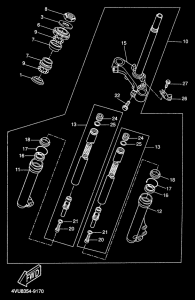 CW50 Передняя вилка