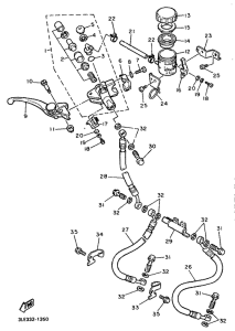 FZR1000 Главный тормозной цилиндр