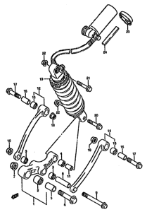 GSX750 Втулки заднего рычага
